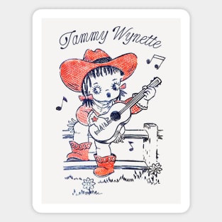 Tammy Wynette / Retro Style Country Fan Design Magnet